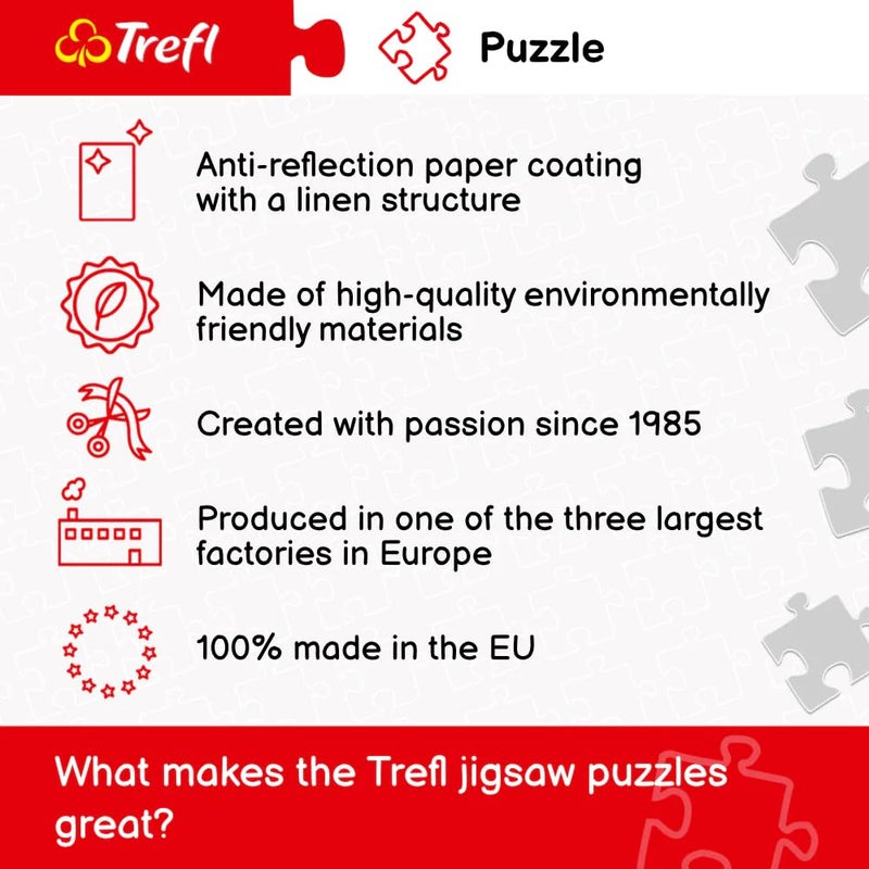 Trefl Dogs 500 Piece Jigsaw Puzzle Red 19"x13" Print, DIY Puzzle, Creative Fun, Classic Jigsaw for Adults and Children from 10 Years Old - Image 4